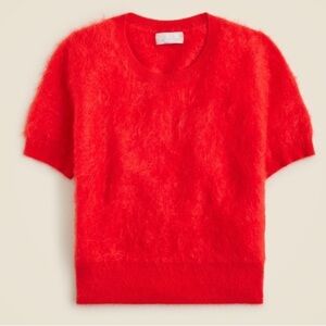 J. Crew Brushed Cashmere Short Sleeve Sweater